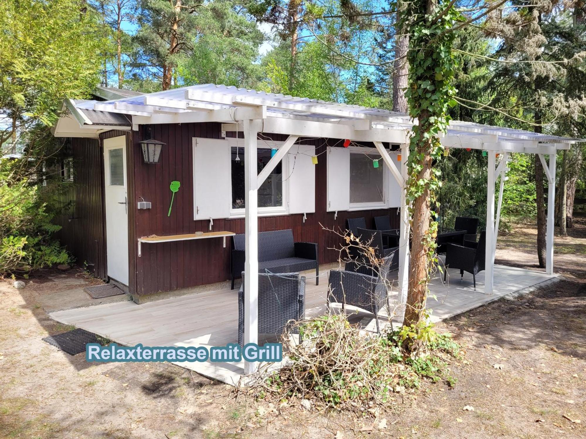 Hüttendorf für Euch alleine - geführter Yachtausflug nach Prieros inclusive! Groß Köris Exterior foto